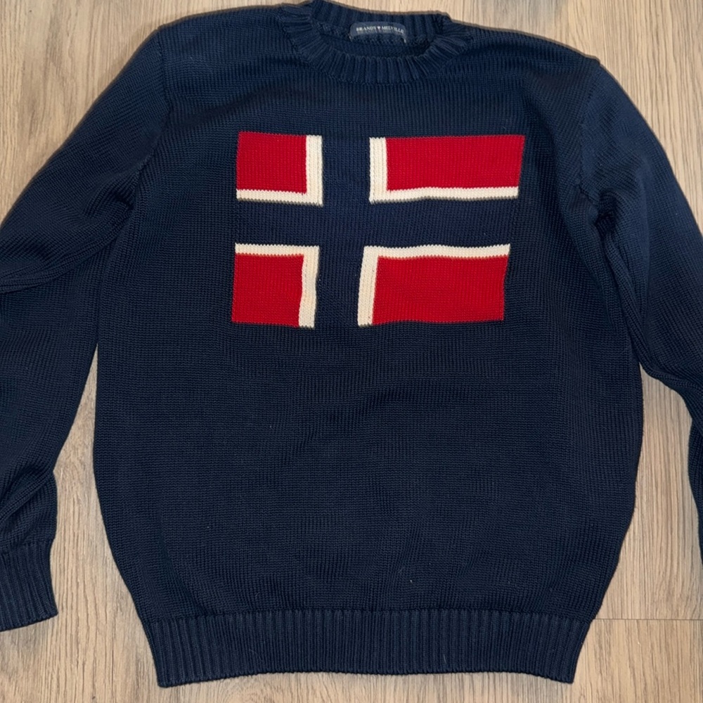 Brandy Melville sweater with a flag on it